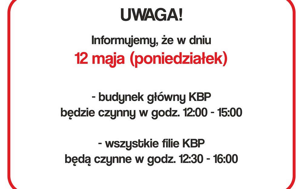 informacja dla czytelników