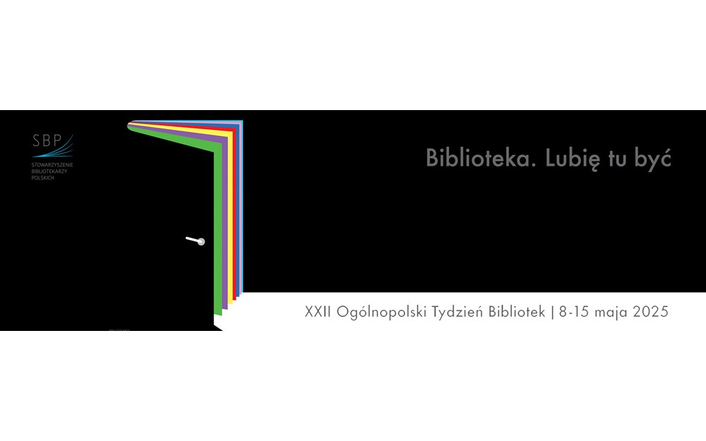 Plakat promujący tegoroczny Tydzień Bibliotek