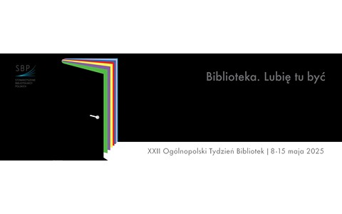 Plakat promujący tegoroczny Tydzień Bibliotek