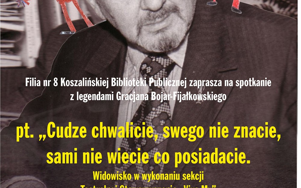 na zdjęciu plakat