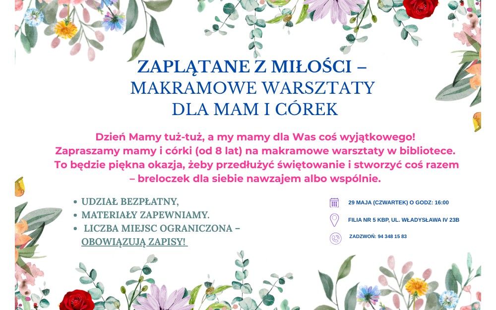 Plakat informujący o wydarzeniu