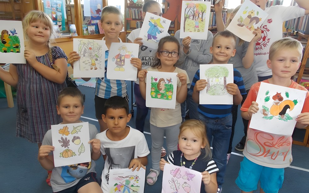 Jesień na zajęciach plastycznych