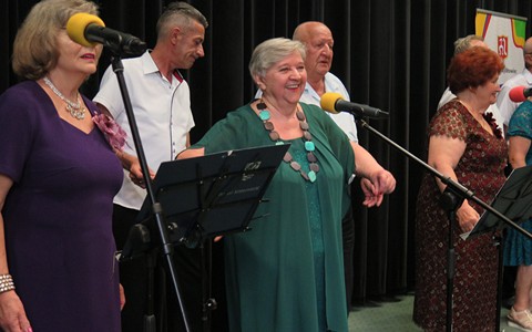 Występujący podczas występu.