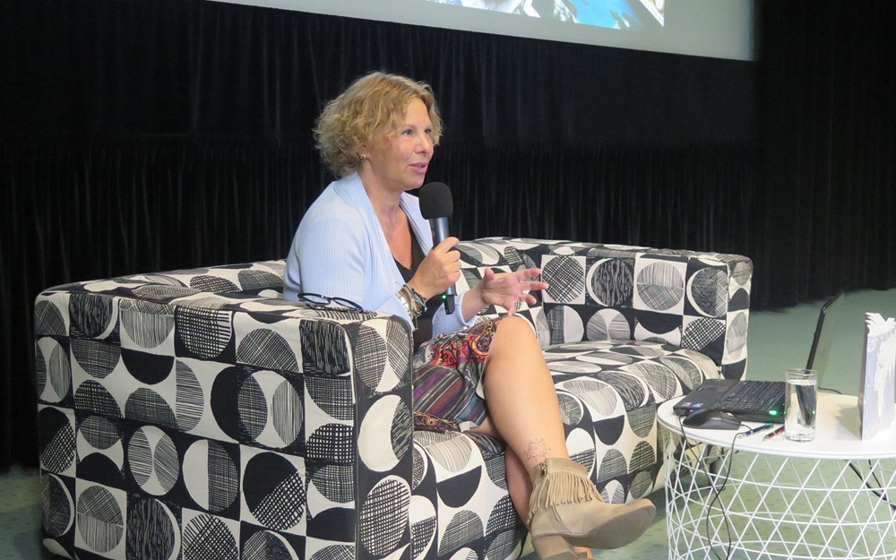 Paulina Paprocka podczas spotkania.