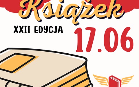 Plakat o święcie wolnych książek, akcji bookcrossingowej, która odbędzie się 17 czerwca