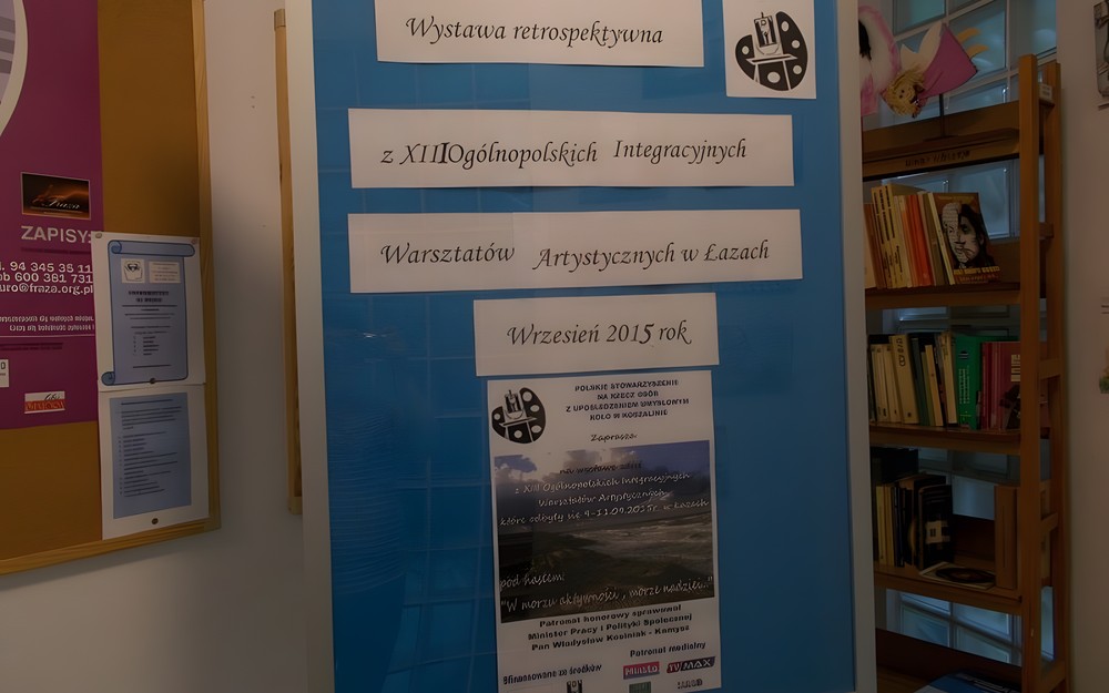 Wystawa prac „Niepełnosprawni na warsztatach w Łazach”