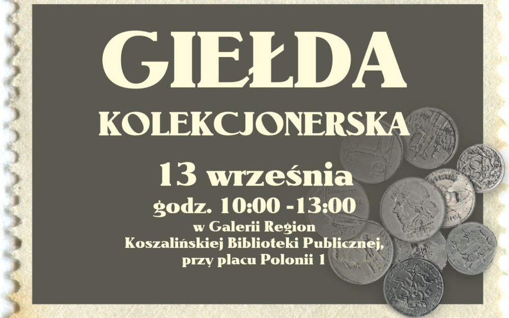 plakat reklamujący giełdę kolekcjonerską