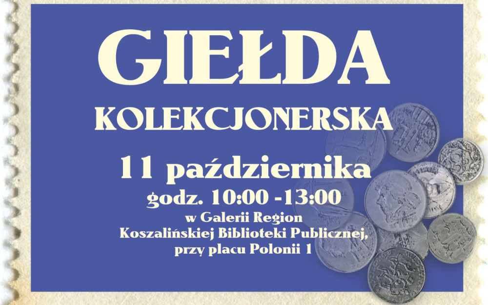 Grafika promująca Giełdę Kolekcjonerską