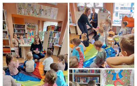 "Słoneczka" z Przedszkola nr 10 w bibliotece