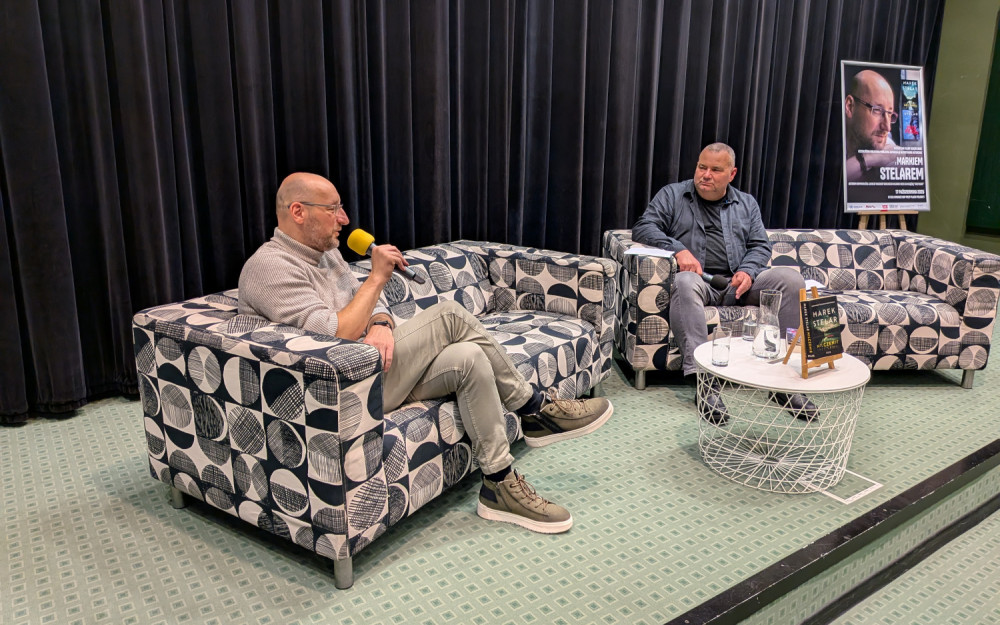 Marek Stelar i Piotr Pawłowski podczas spotkania