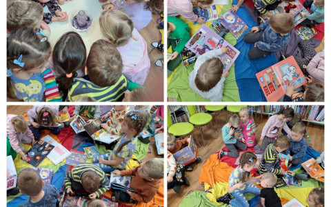 Ważki z Przedszkola nr 16 w bibliotece
