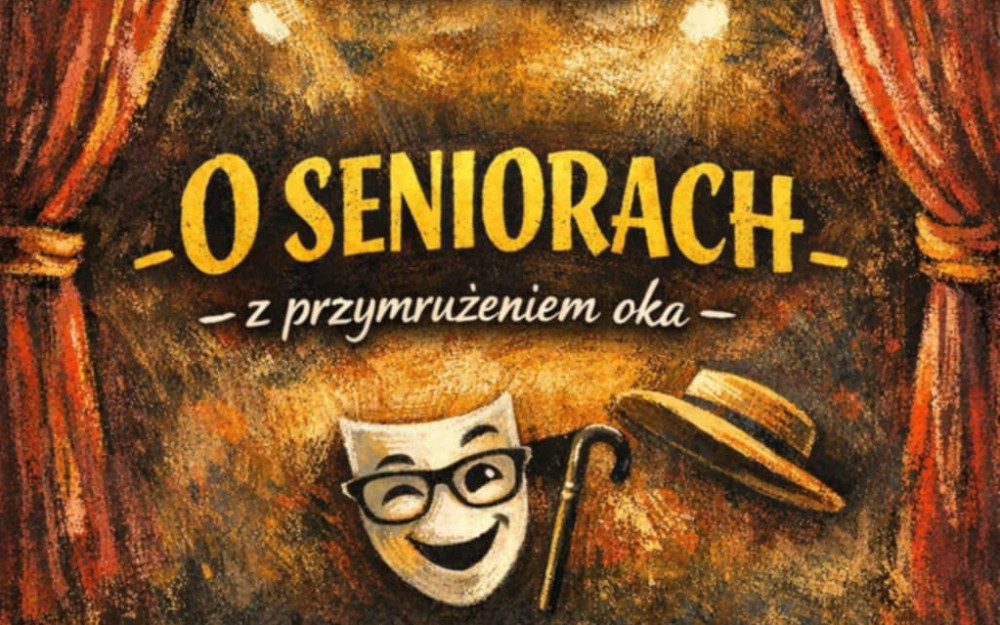 Plakat z tytułem spektaklu
