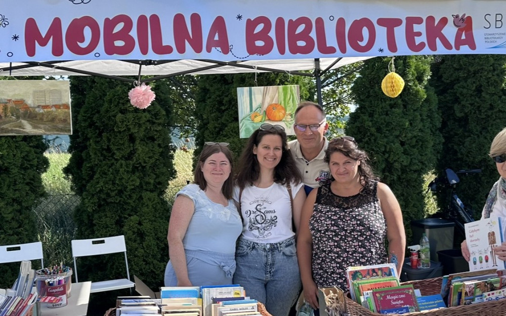 Stoisko mobilnej biblioteki