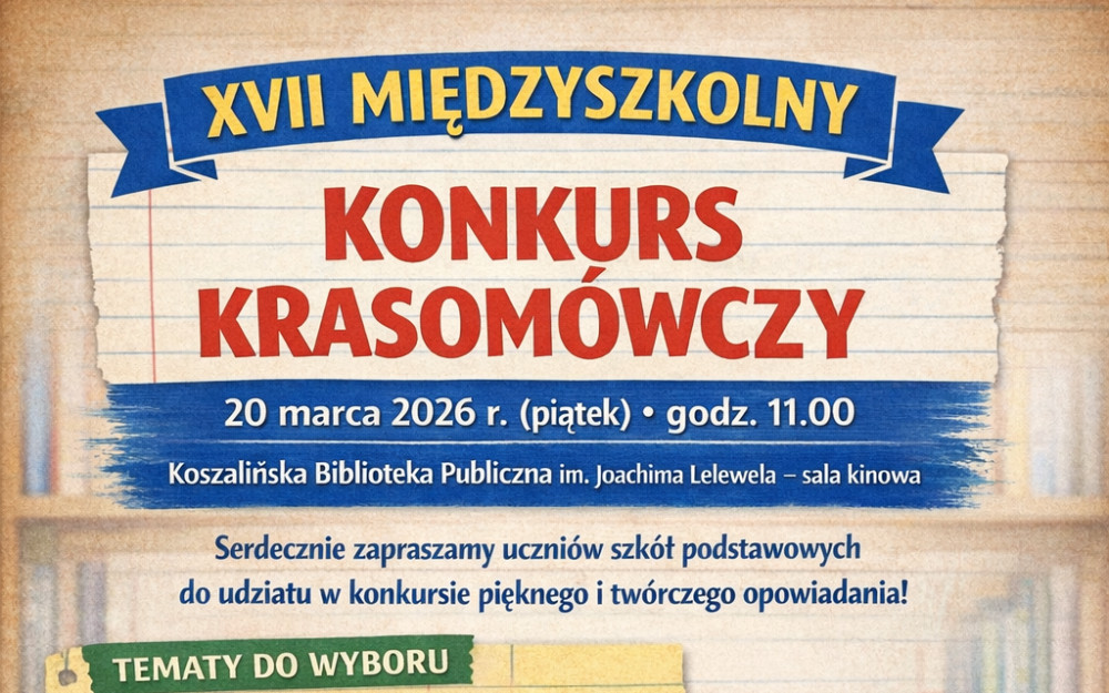 Plakat promujący konkurs.