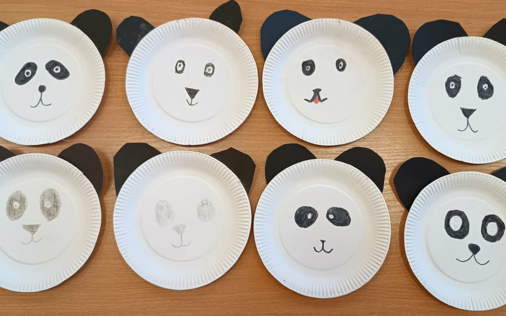 Prace plastyczne wykonane przez dzieci.