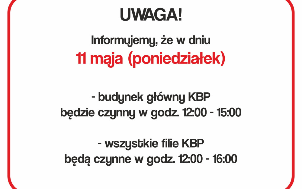 Informacja o 11. maja