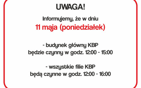 Informacja o 11. maja