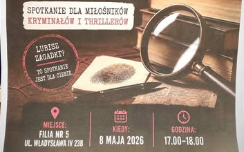Plakat informujący o spotkaniu