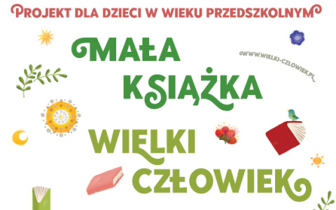 Plakat promujący akcję „Mała Książka Wielki Człowiek”
