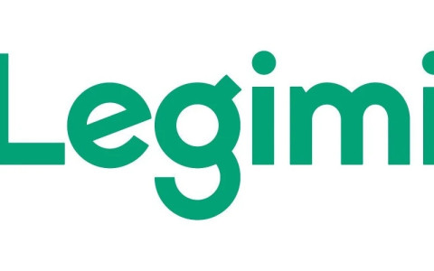 Logo serwisu Legimi w kolorze zielonym na białym tle.