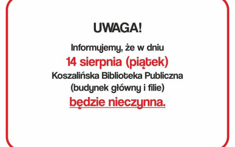 Informacja o 14 sierpnia 2026r.