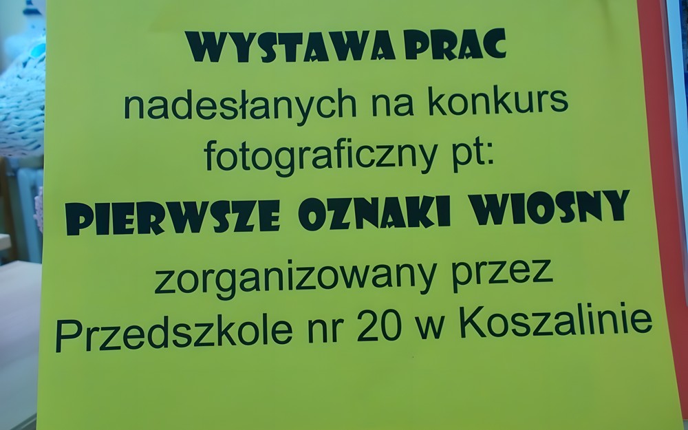 „Pierwsze oznaki wiosny” - Wystawa fotograficzna