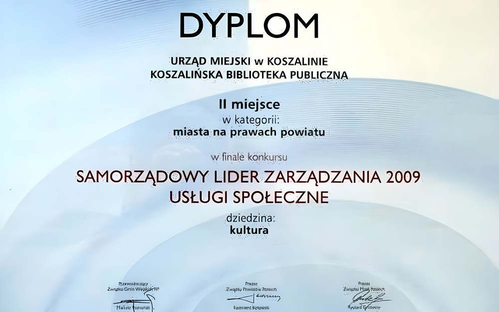 Sukces Koszalińskiej Biblioteki Publicznej