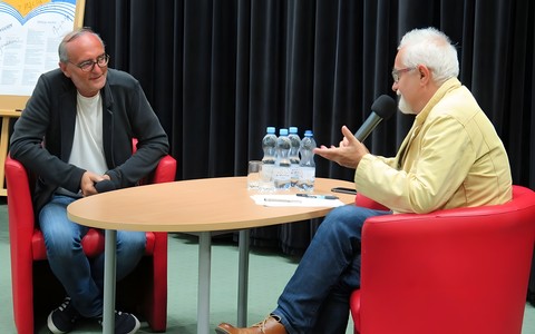 Język w akcji - Dzień II, spotkania z Krystyną Maksymowicz, Henrykiem Sawką i Michałem Ogórkiem