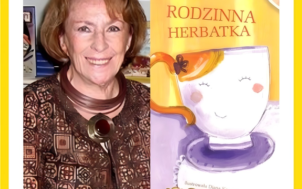 Wanda Chotomska w bibliotece