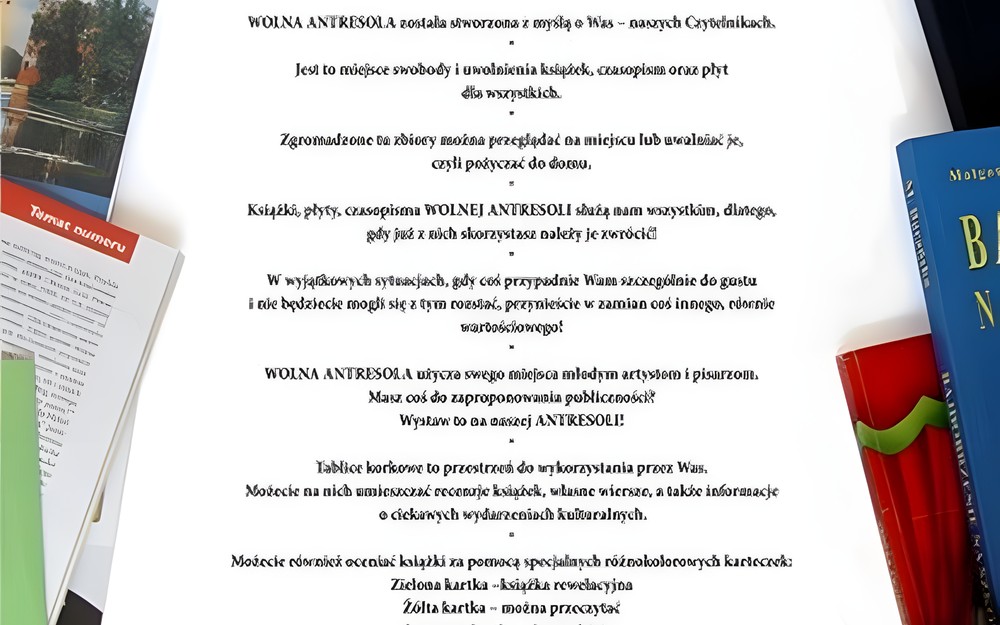 WOLNA ANTRESOLA - regulamin
