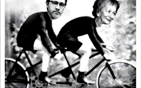 Michał Rusinek w bibliotece