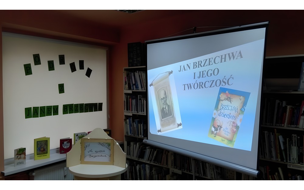 Podróże z Janem Brzechwą- spotkanie z uczniami klasy III d Szkoły Podstawowej nr 4