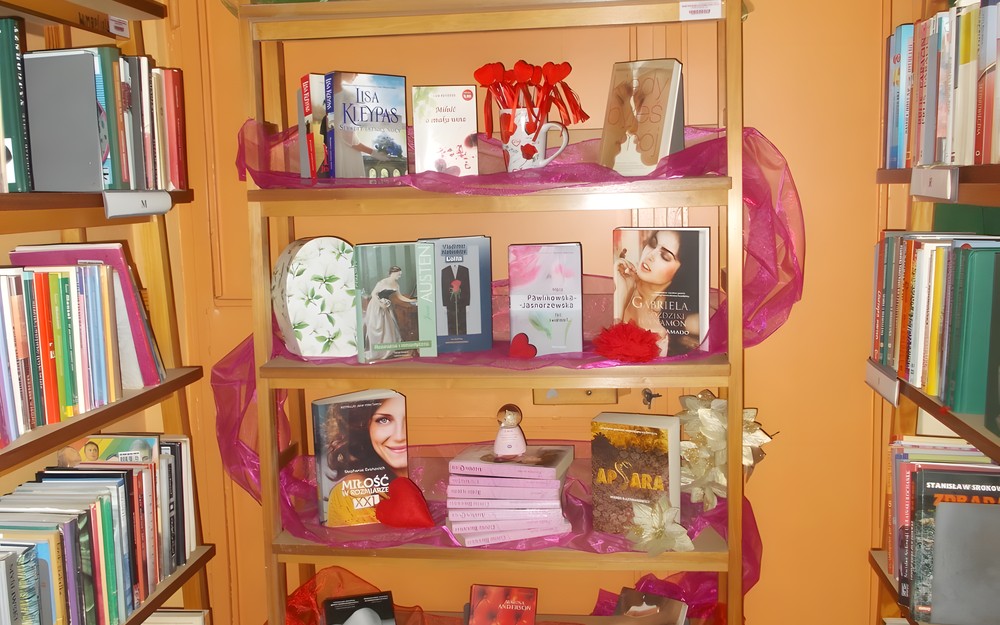 wystawa książek o miłości