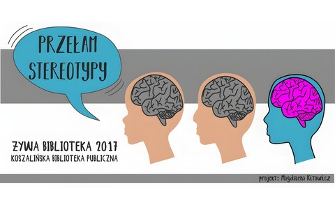 Plakat informujący o Żywej Bibliotece