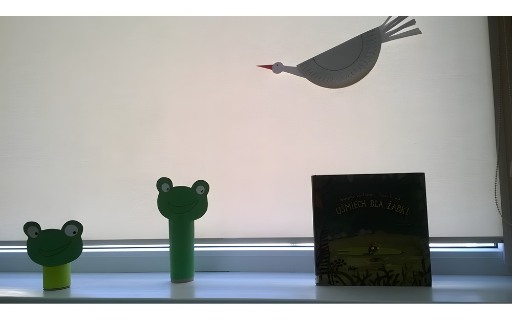 żabki i bociany przyleciały - prace dzieci