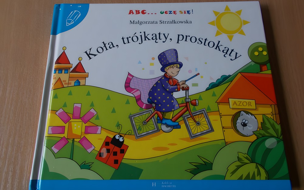 Okładka książki "Koła, trójkąty, prostokąty" Małgorzaty Strzałkowskiej