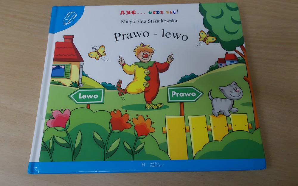 Ilustracja okładki książki "Prawo - lewo" Małgorzaty Strzałkowskiej