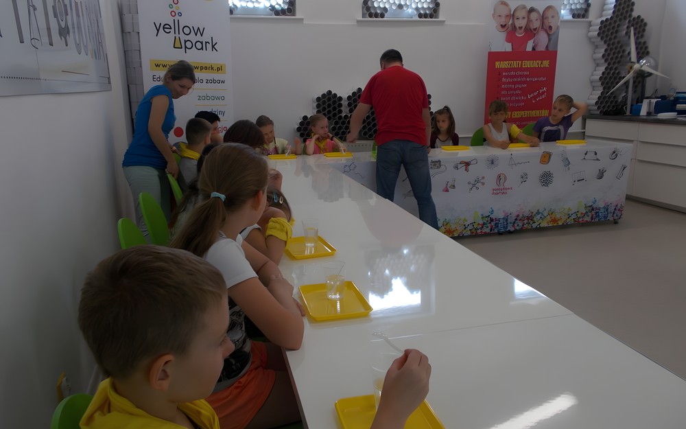 Sala "Warsztatowni" w Yellow Parku"