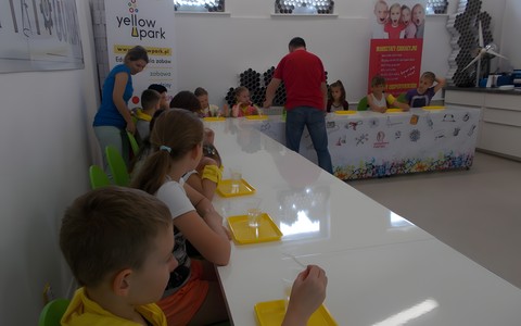 Sala "Warsztatowni" w Yellow Parku"