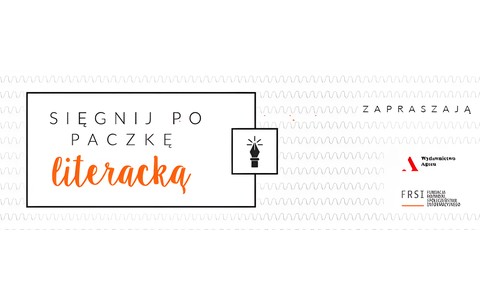 Grafika ilustrująca akcję „Paczka literacka”