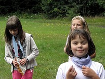 Chwila odpoczynku po biegach, skokach...