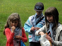 Chwila odpoczynku po biegach, skokach...