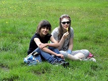 Chwila odpoczynku po biegach, skokach...