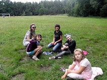 Chwila odpoczynku po biegach, skokach...