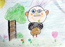 Kto nie miał kamyków, mógł „kamyczaki” narysować