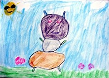 Kto nie miał kamyków, mógł „kamyczaki” narysować