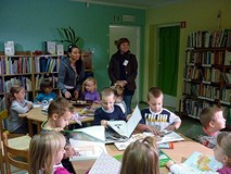 „Kamyczek w bibliotece”