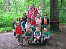 3 lipca uczestnicy bezpiecznych wakacji w bibliotece postanowili zdobyć Górę Chełmską