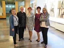 Pracownice KBP: Barbara Kuczma, Magdalena Młynarczyk, Bogusława Kapuścińska, Ewa Chruściana, Dorota 