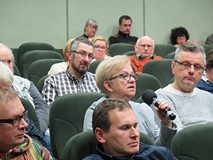 Publiczność zgromadzona na spotkaniu z Piotrem Polechońskim
